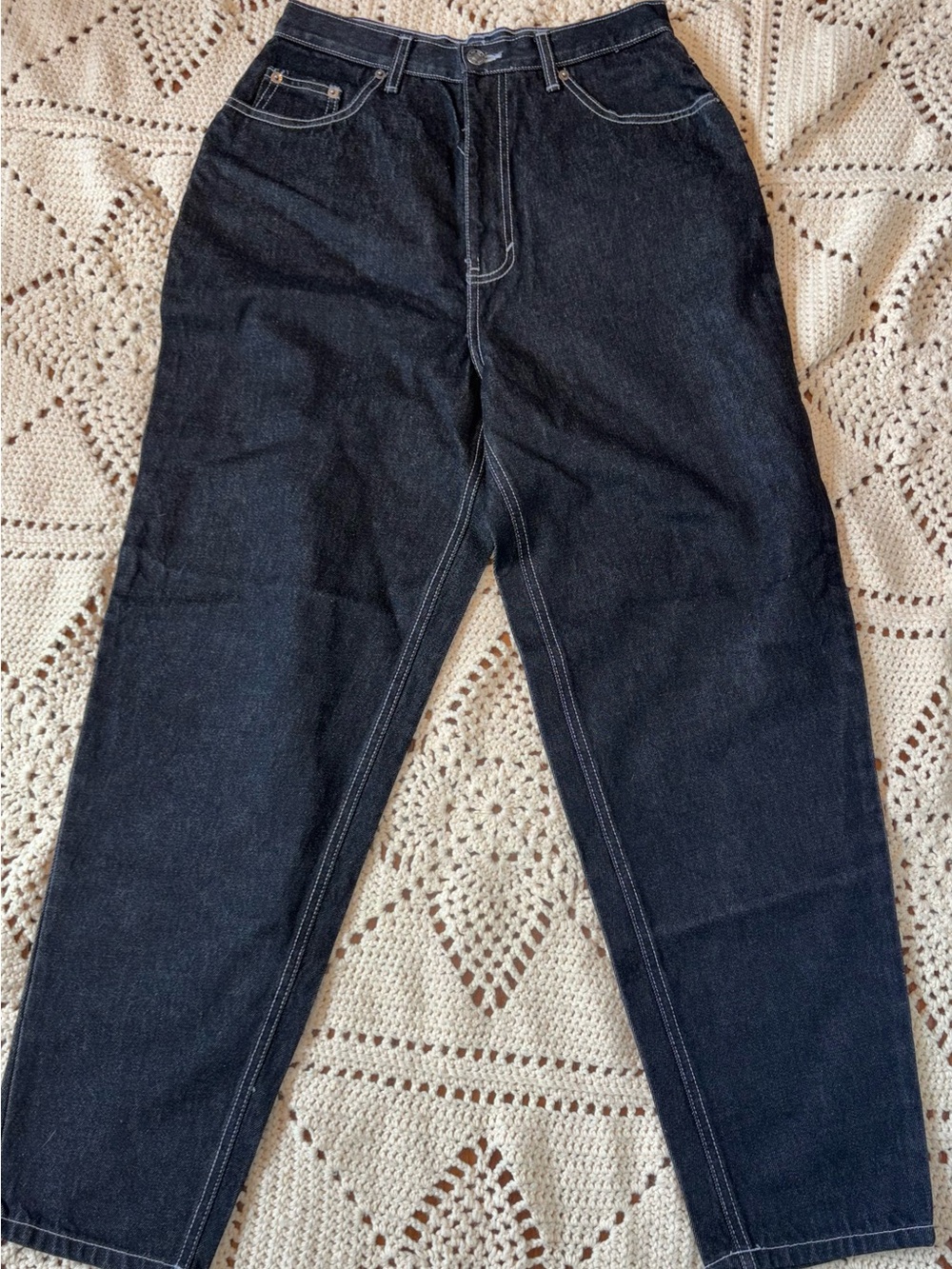 Vintage Route 66 Black Denim Jeans Wide Leg NWT 11/12